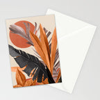 Abstract Art Tropical Leaves 160 Stationery Card Gallery Image 2