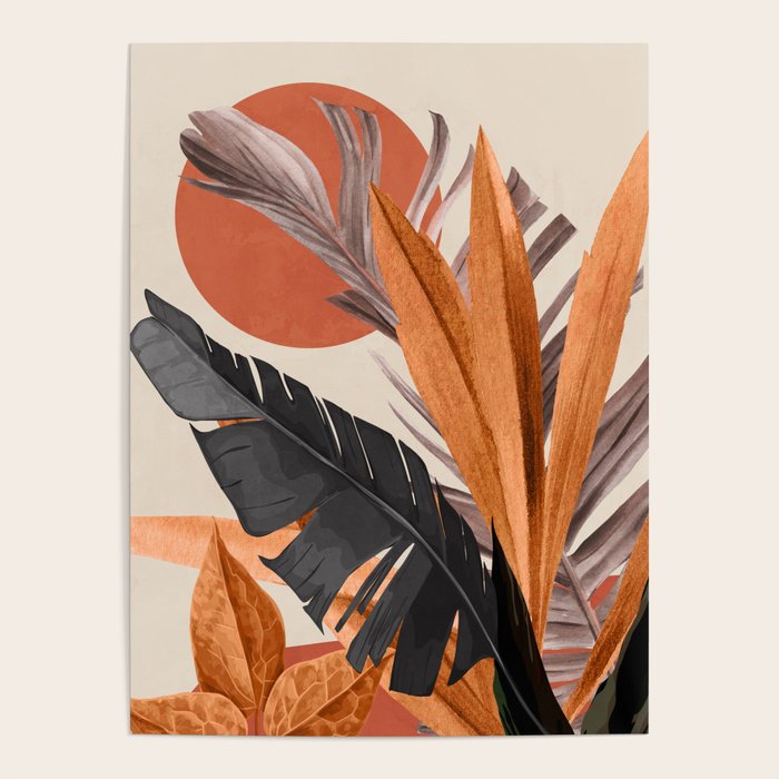 Abstract Art Tropical Leaves 160 Poster Gallery Image 4