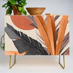 Abstract Art Tropical Leaves 160 Credenza Gallery Image 1