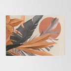 Abstract Art Tropical Leaves 160 Rug Gallery Image 2