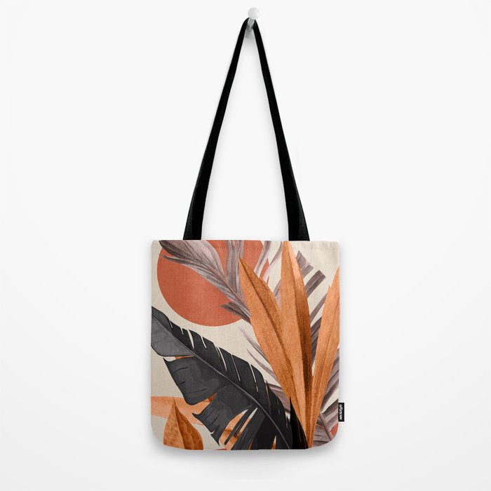 Abstract Art Tropical Leaves 160 Tote Bag Gallery Image 2