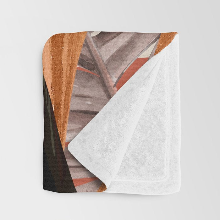 Abstract Art Tropical Leaves 160 Throw Blanket Gallery Image 3