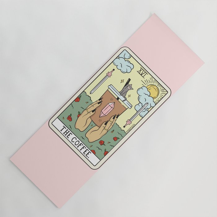 COFFEE READING UPDATED (LIGHT) Yoga Mat Gallery Image 1