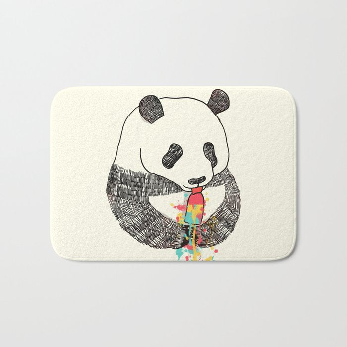 Panda Loves Ice Cream Bath Mat Gallery Image 1
