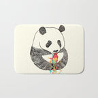 Panda Loves Ice Cream Bath Mat Gallery Image 1