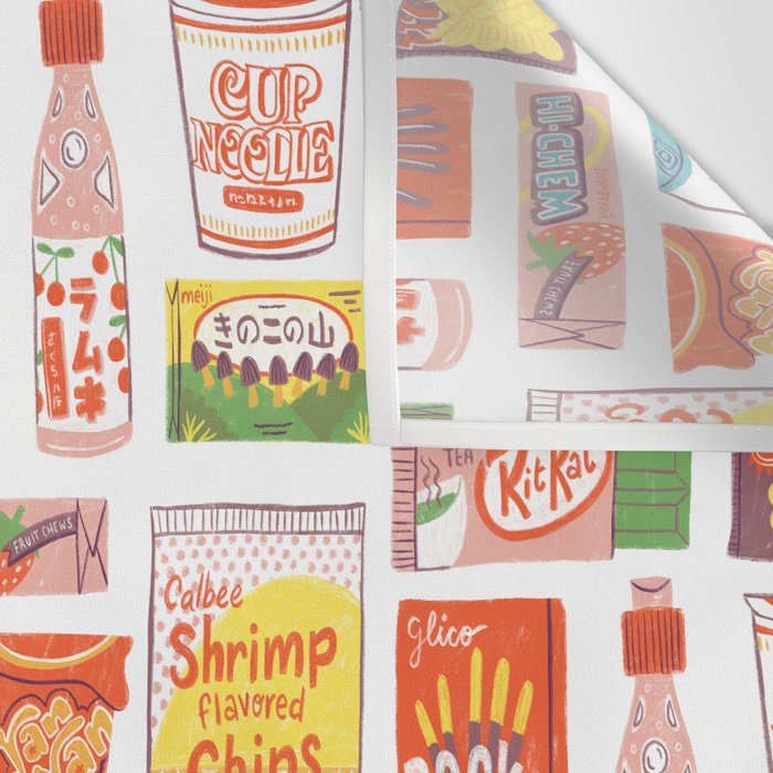 Asian Snacks Wall Tapestry Gallery Image 3