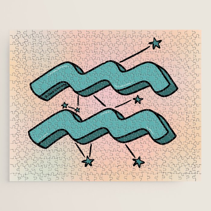 Aquarius Symbol Jigsaw Puzzle