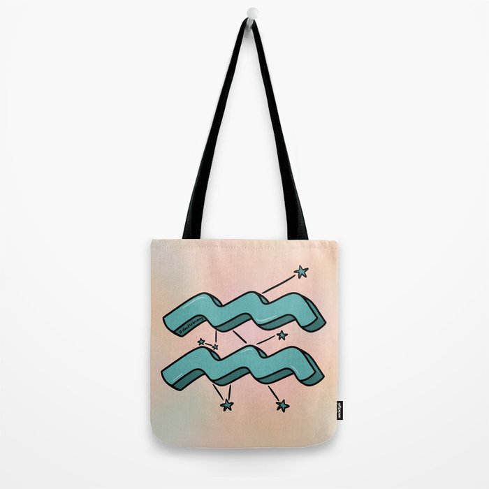 Aquarius Symbol Tote Bag Gallery Image 2