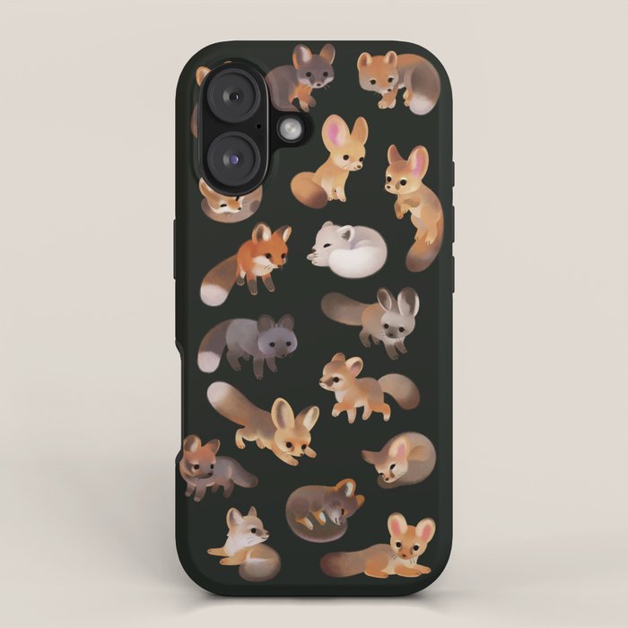 Foxes - dark iPhone Case Gallery Image 1