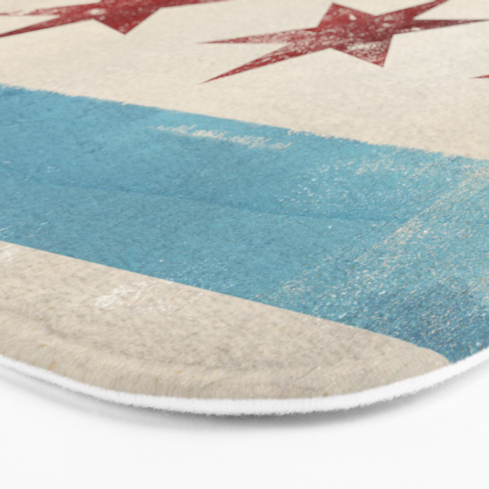 Chicago Flag Bath Mat Gallery Image 3