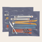 Retro Colorful Skis Placemat Gallery Image 1