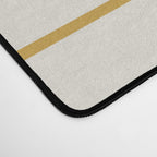 Minimal Arch XXXVI Creme and Orange Modern Geometric Lines Desk Mat Gallery Image 4