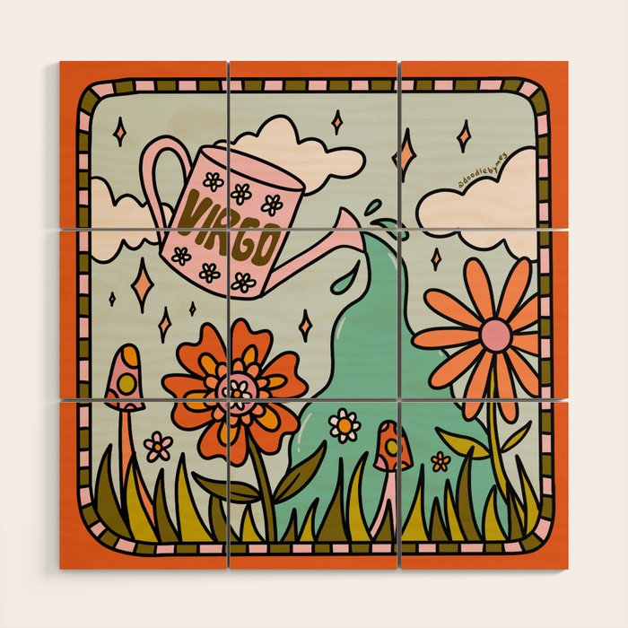 Virgo Garden Wood Wall Art Gallery Image 1