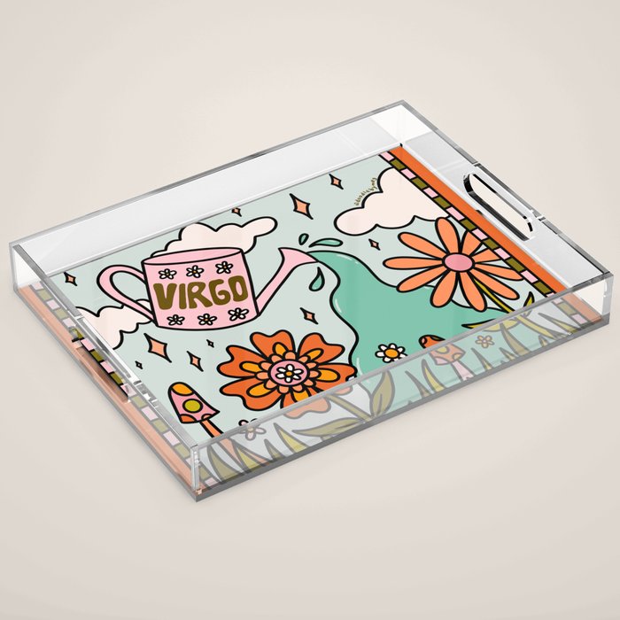 Virgo Garden Acrylic Tray Gallery Image 1
