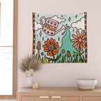 Virgo Garden Wall Tapestry Gallery Image 2