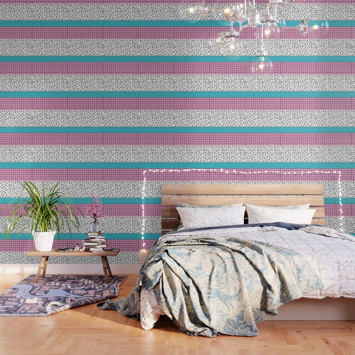 Memphis pattern 60 - 80s / 90s Retro Wallpaper Gallery Image 3