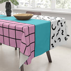 Memphis pattern 60 - 80s / 90s Retro Tablecloth Gallery Image 3