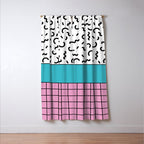 Memphis pattern 60 - 80s / 90s Retro Window Curtain Gallery Image 3