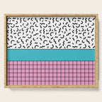Memphis pattern 60 - 80s / 90s Retro Serving Tray Gallery Image 1