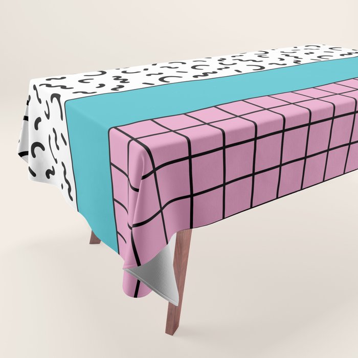 Memphis pattern 60 - 80s / 90s Retro Tablecloth Gallery Image 1