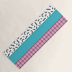 Memphis pattern 60 - 80s / 90s Retro Yoga Mat Gallery Image 1