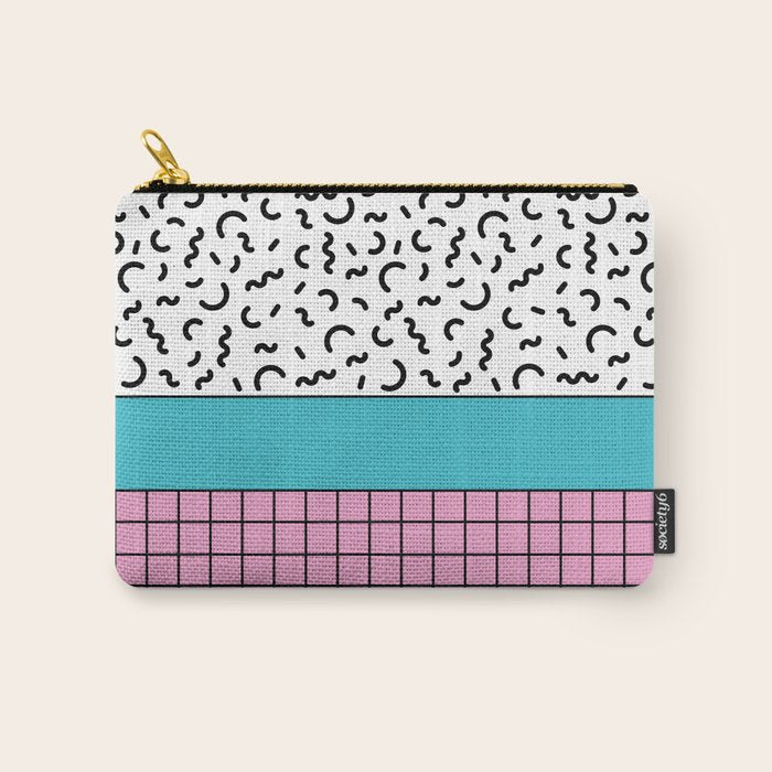 Memphis pattern 60 - 80s / 90s Retro Carry All Pouch Gallery Image 1