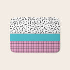 Memphis pattern 60 - 80s / 90s Retro Bath Mat Gallery Image 1