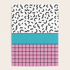 Memphis pattern 60 - 80s / 90s Retro Poster Gallery Image 4