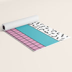 Memphis pattern 60 - 80s / 90s Retro Yoga Mat Gallery Image 2
