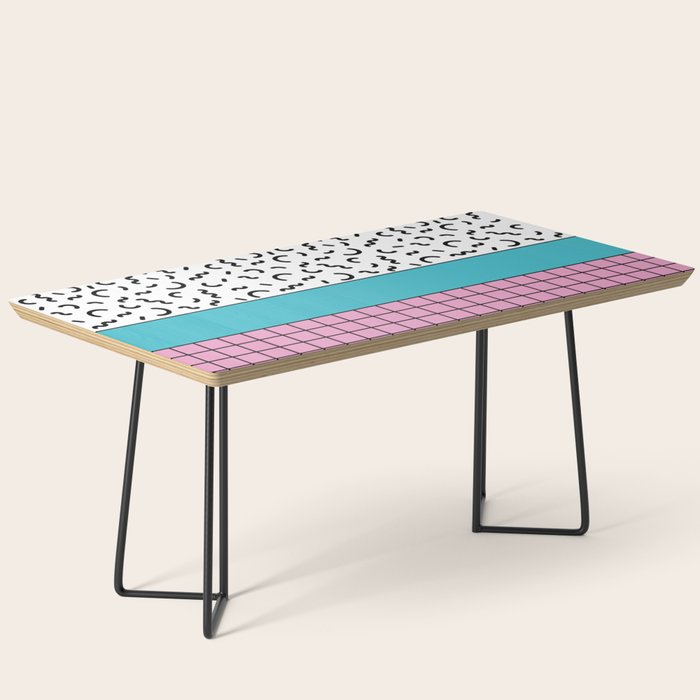 Memphis pattern 60 - 80s / 90s Retro Coffee Table Gallery Image 1