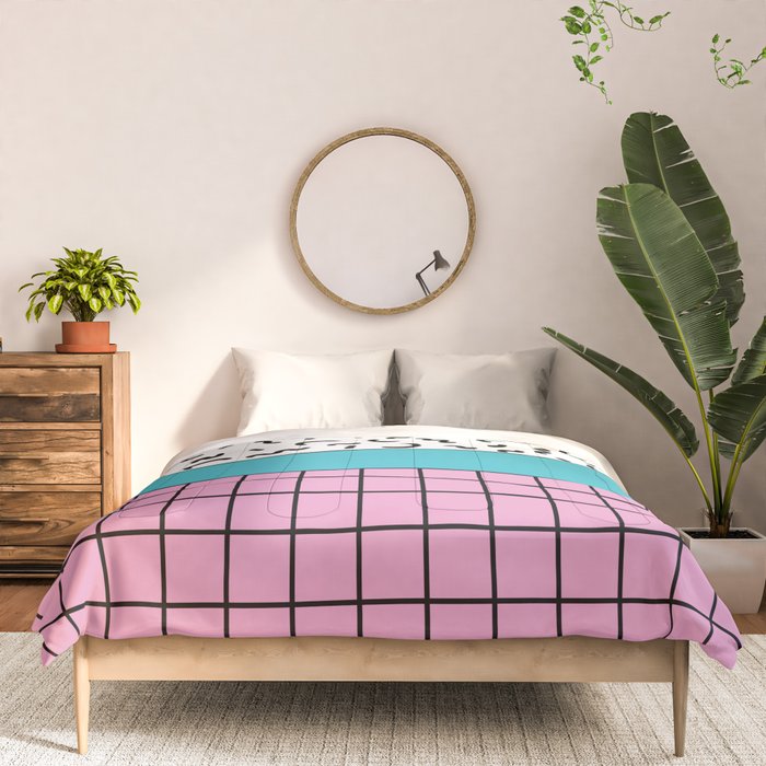 Memphis pattern 60 - 80s / 90s Retro Comforter Gallery Image 3