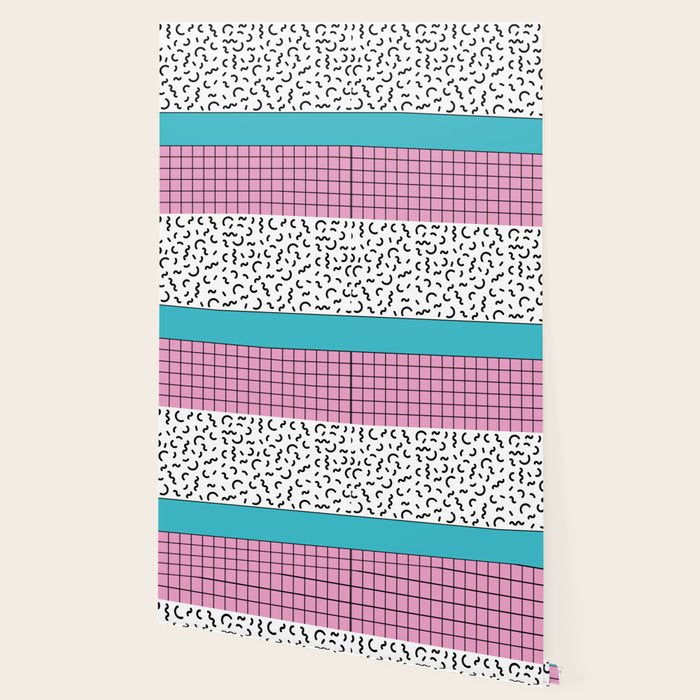 Memphis pattern 60 - 80s / 90s Retro Wallpaper Gallery Image 2