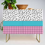 Memphis pattern 60 - 80s / 90s Retro Credenza Gallery Image 1