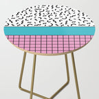 Memphis pattern 60 - 80s / 90s Retro Side Table Gallery Image 2