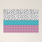 Memphis pattern 60 - 80s / 90s Retro Welcome Mat Gallery Image 1