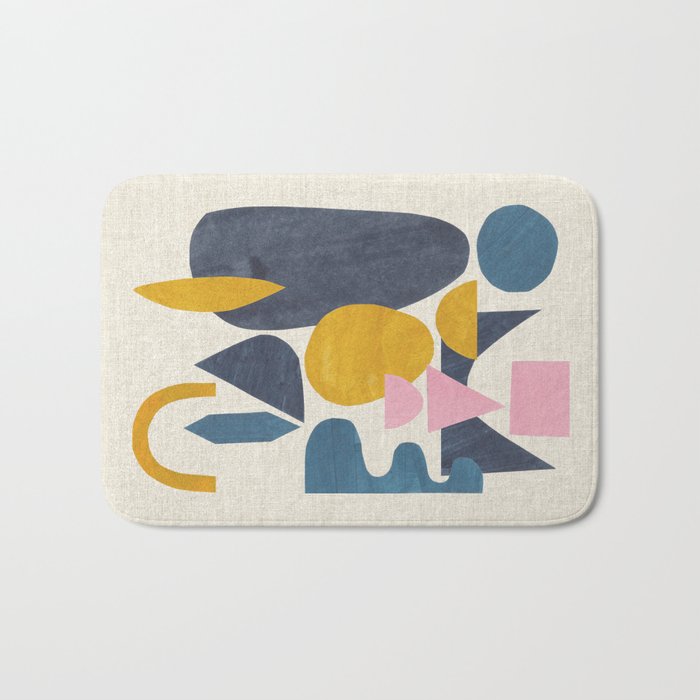 Sunny Blues Bath Mat Gallery Image 1