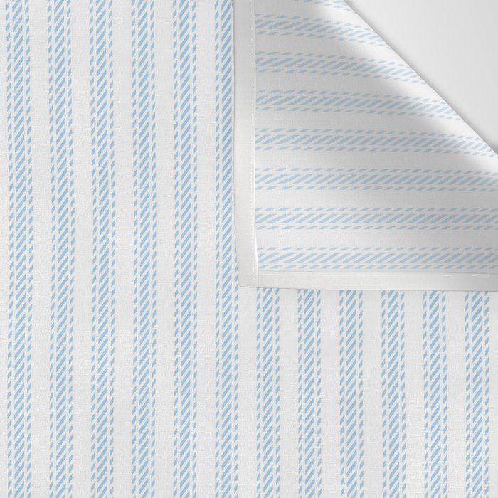Pastel Blue & White Ticker Stripe Wall Tapestry Gallery Image 3