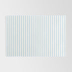 Pastel Blue & White Ticker Stripe Rug Gallery Image 2