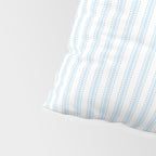 Pastel Blue & White Ticker Stripe Pillow Sham Gallery Image 4