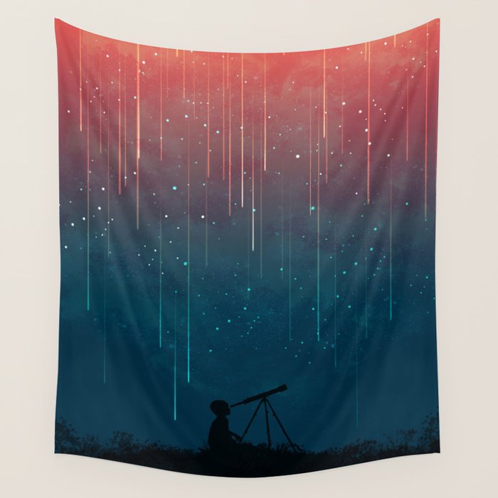 Meteor rain Wall Tapestry Gallery Image 4