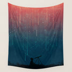 Meteor rain Wall Tapestry Gallery Image 4