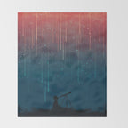 Meteor rain Throw Blanket Gallery Image 2