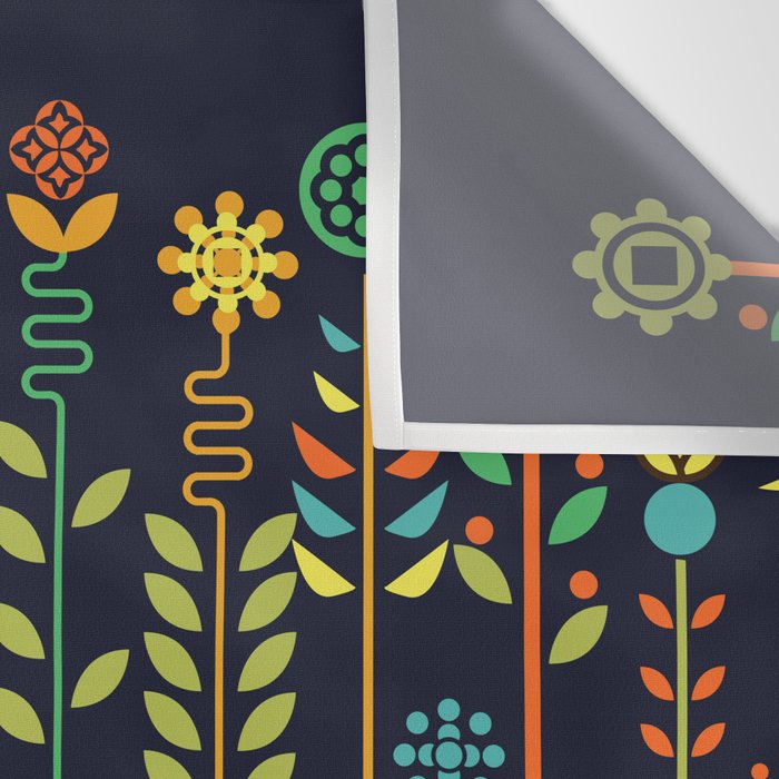 Overgrown flowers Wall Tapestry Gallery Image 3