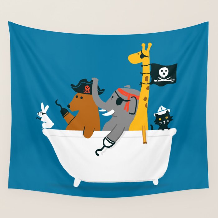 Everybody wants to be the pirate Wall Tapestry Gallery Image 1