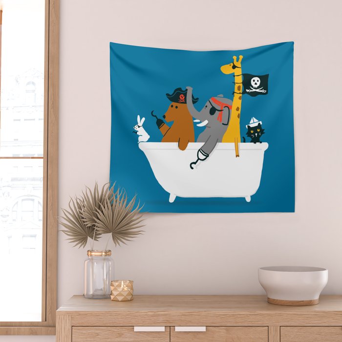 Everybody wants to be the pirate Wall Tapestry Gallery Image 2