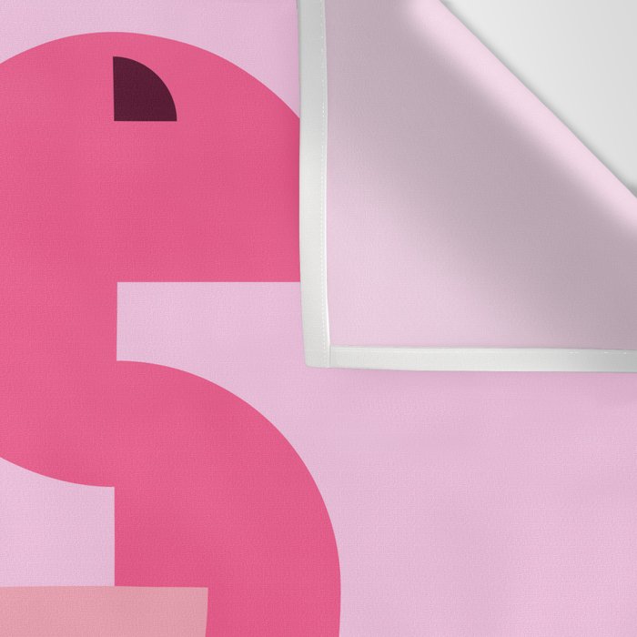 Geometric flamingo Wall Tapestry Gallery Image 3