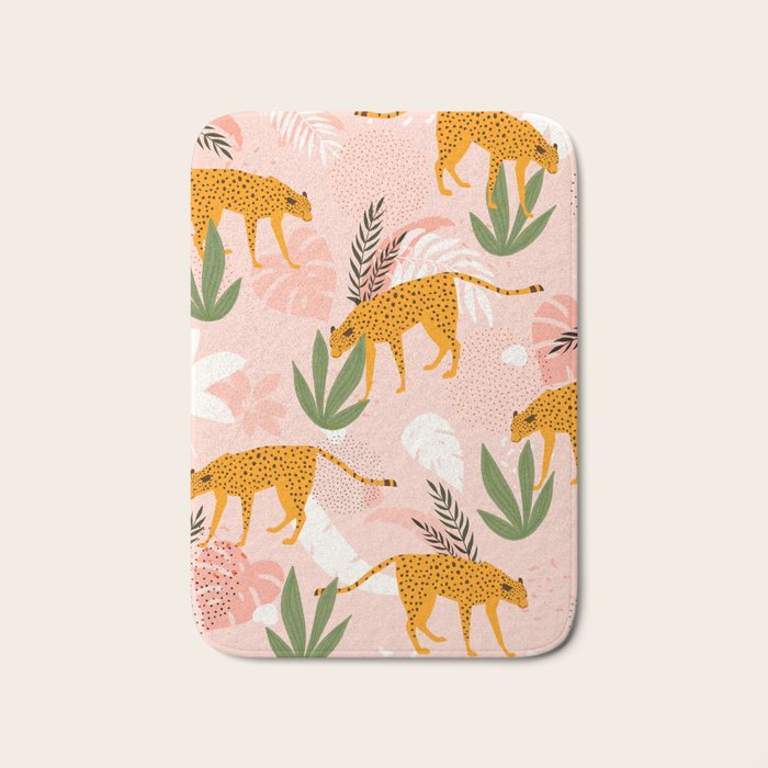 Cheetah chase Bath Mat Gallery Image 1