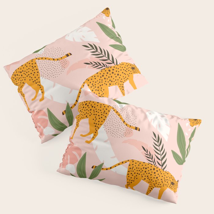 Cheetah chase Pillow Sham Gallery Image 1