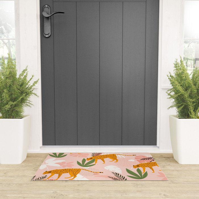 Cheetah chase Welcome Mat Gallery Image 3