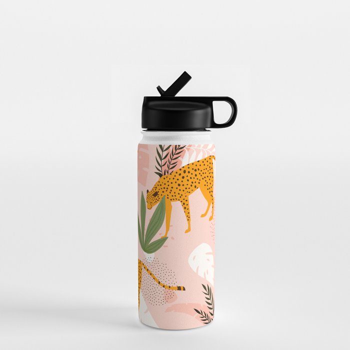Cheetah chase Water Bottle Gallery Image 1